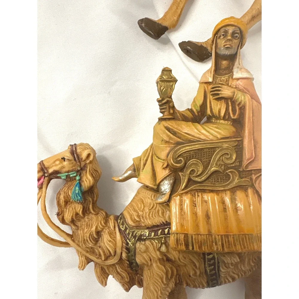 VTG Fontanini Three Wise Men on Camels Nativity Figurine Set 3pc Resin